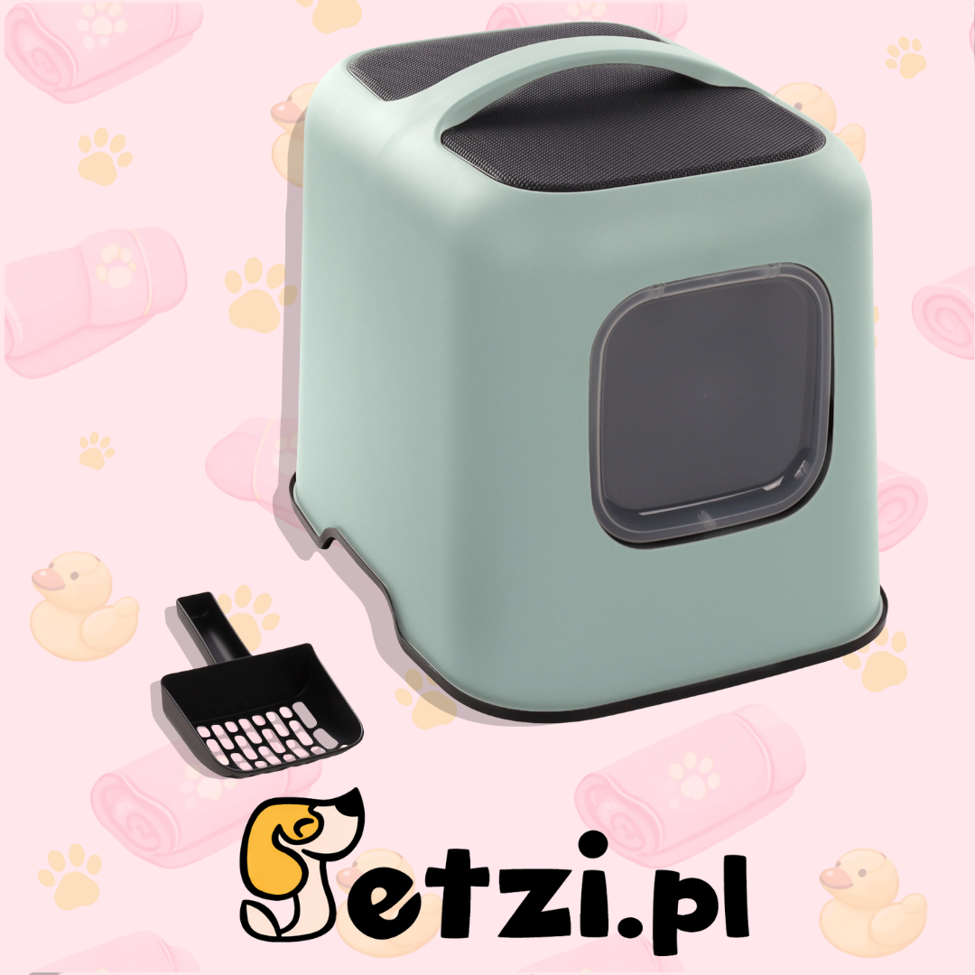 FLAMINGO CAT TOILET TRUDY GREEN 38,5X51X44,5CM