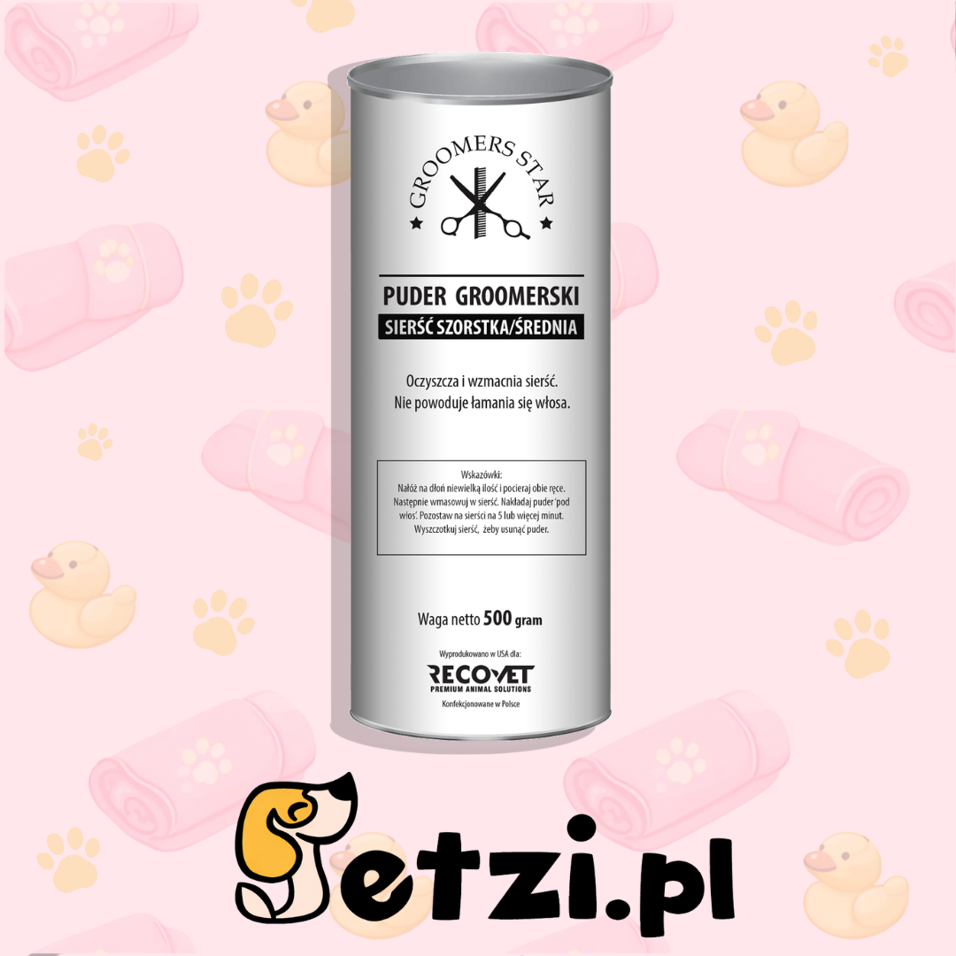GROOMERS STAR PUDER SIERŚĆ SZORSTKA / ŚREDNIA 500G