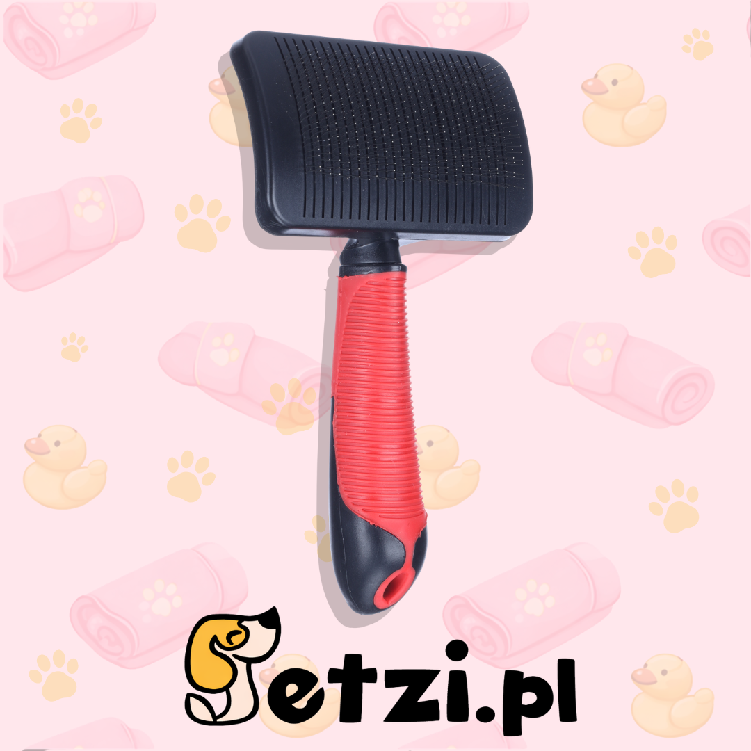 FLAMINGO SLICKER BRUSH + HANDLE PREMIUM EASY TO CLEAN L