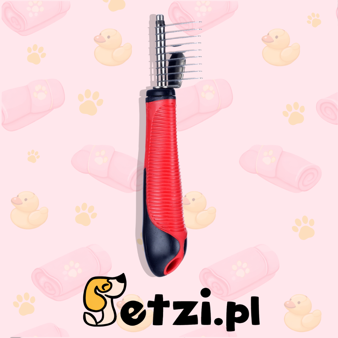 FLAMINGO DEMATTING COMB + HANDLE PREMIUM SHORT/STRAIGHT
