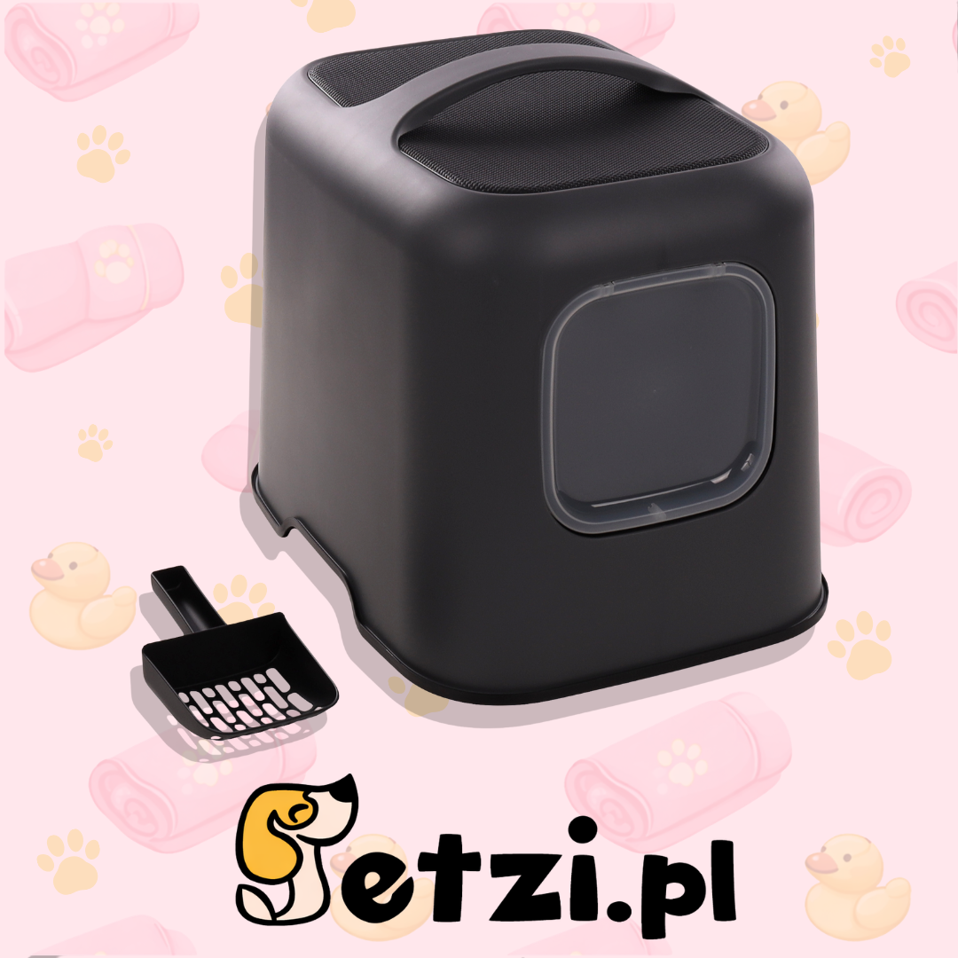 FLAMINGO CAT TOILET TRUDY ANTHRACITE 38,5X51X44,5CM