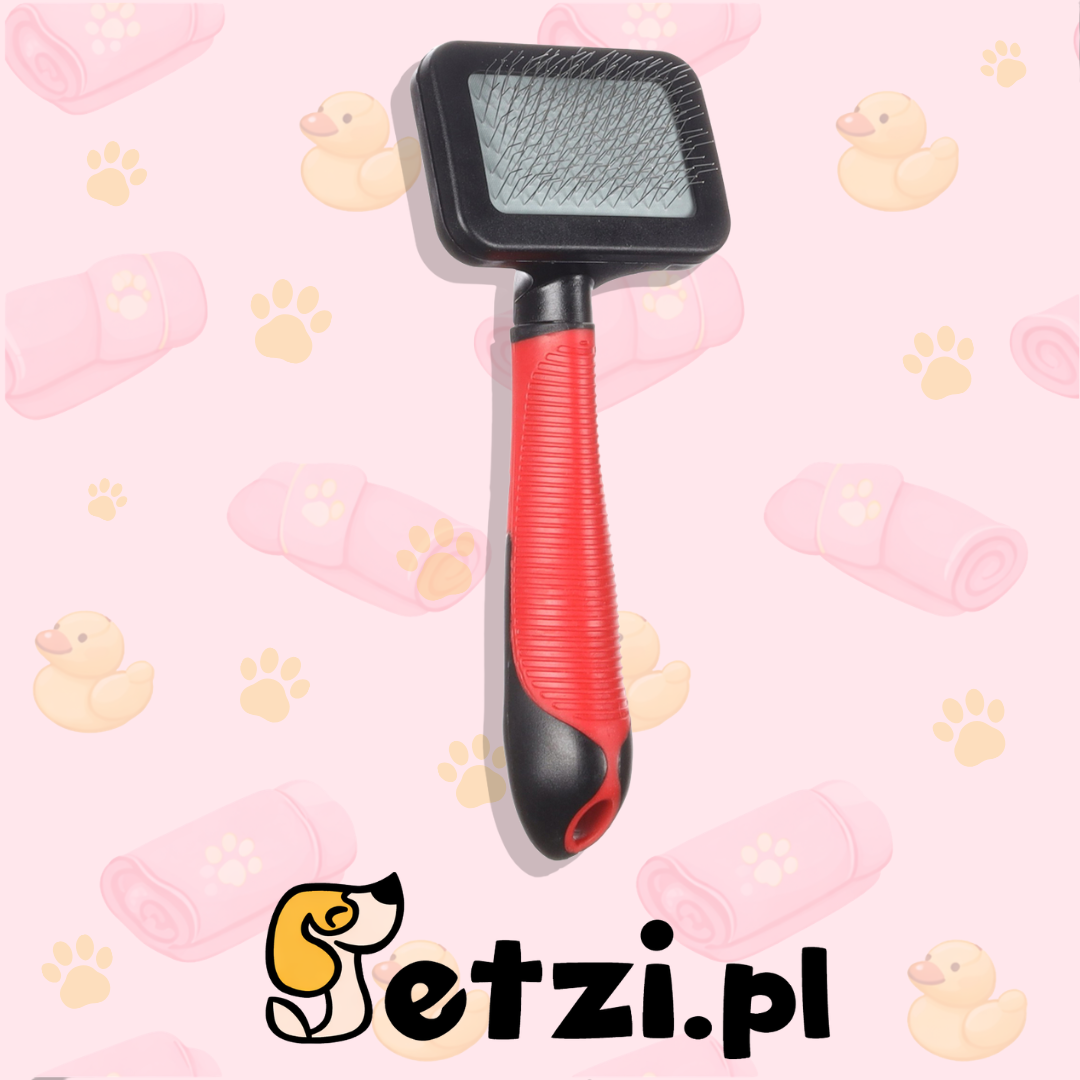 FLAMINGO SLICKER BRUSH SOFT + HANDLE PREMIUM S