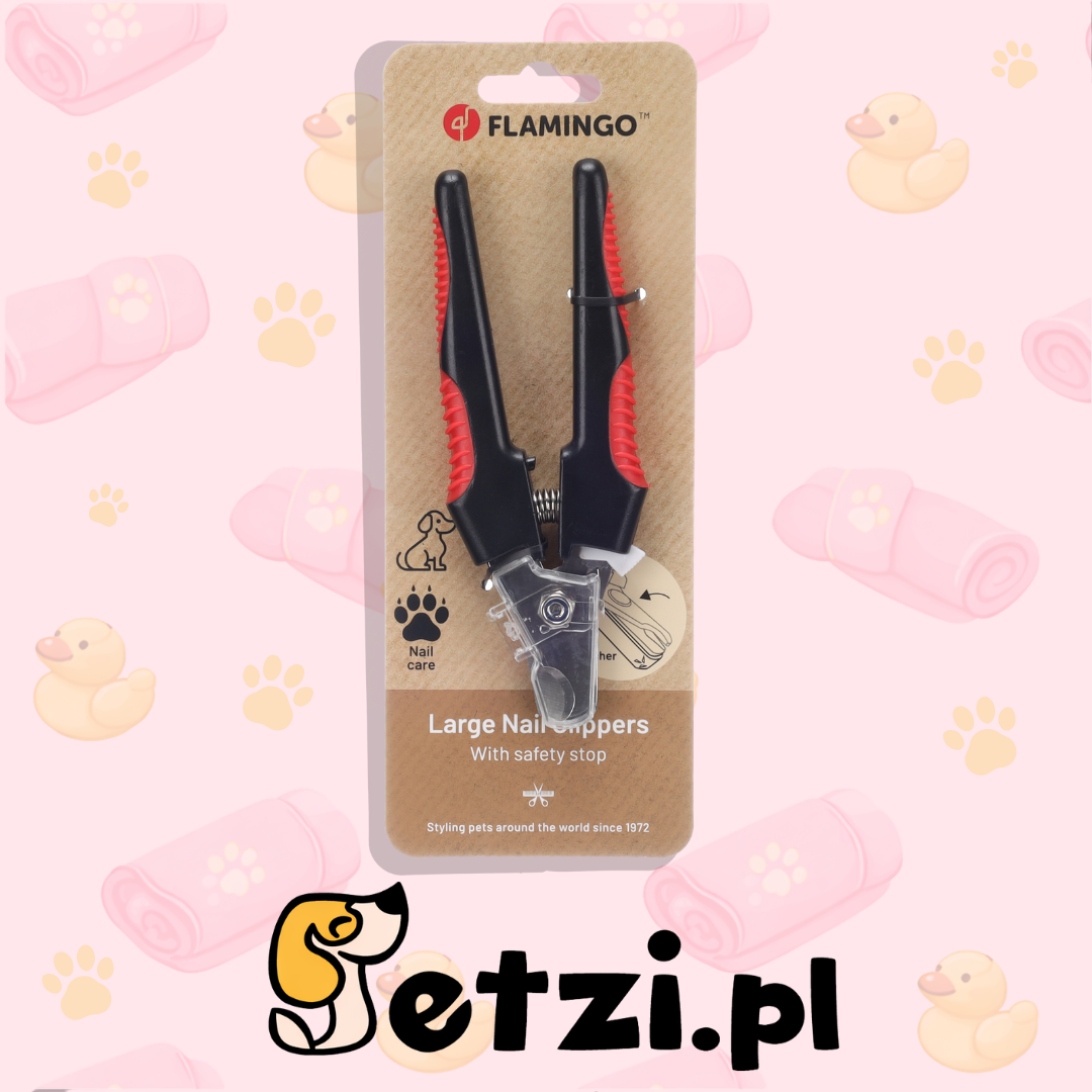 FLAMINGO NAIL CLIPPERS KNIPPIE LARGE WITH CATCHER