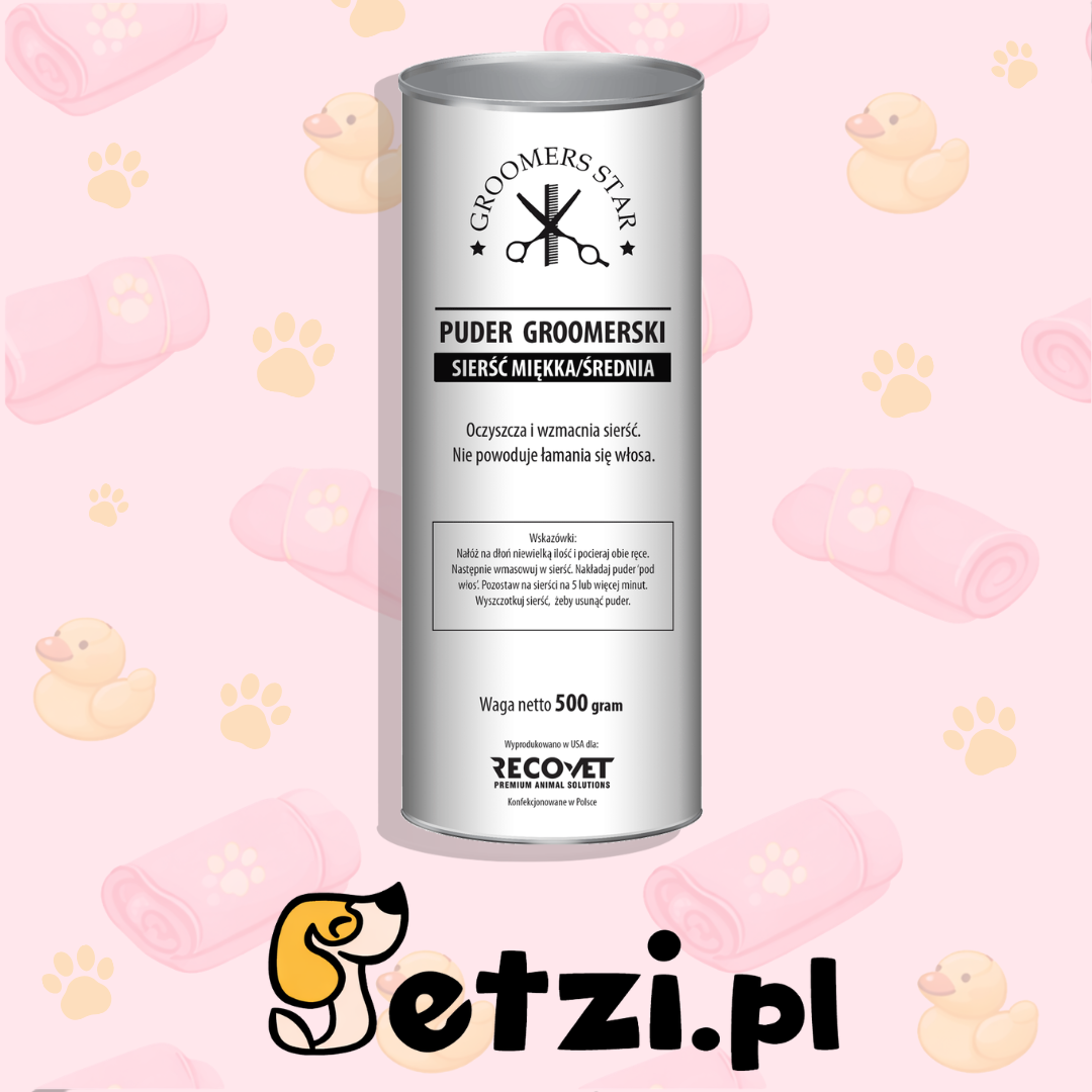 GROOMERS STAR PUDER SIERŚĆ MIĘKKA / ŚREDNIA 500G