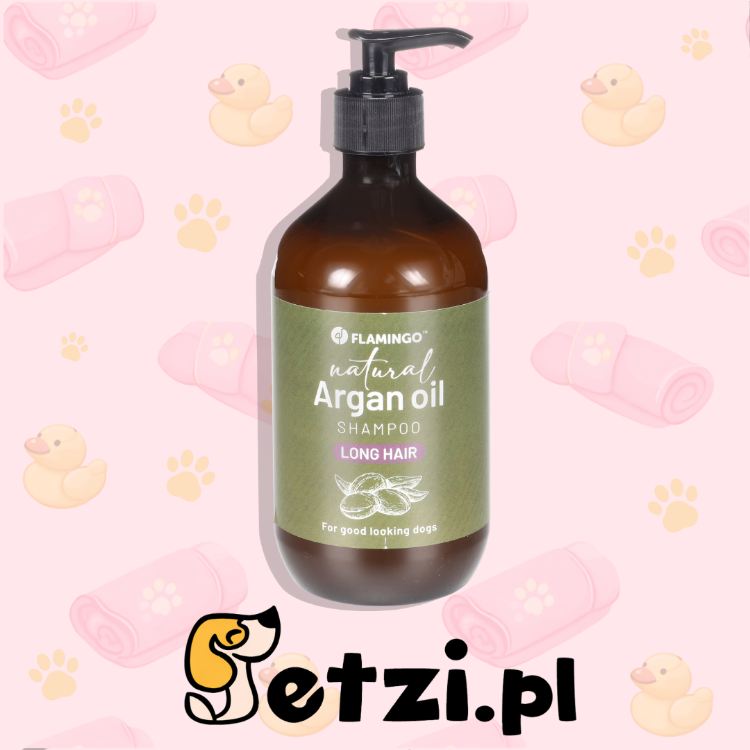 FLAMINGO SHAMPOO NATURAL ARGAN OIL LONG-HAIRED BREEDS 500 ML