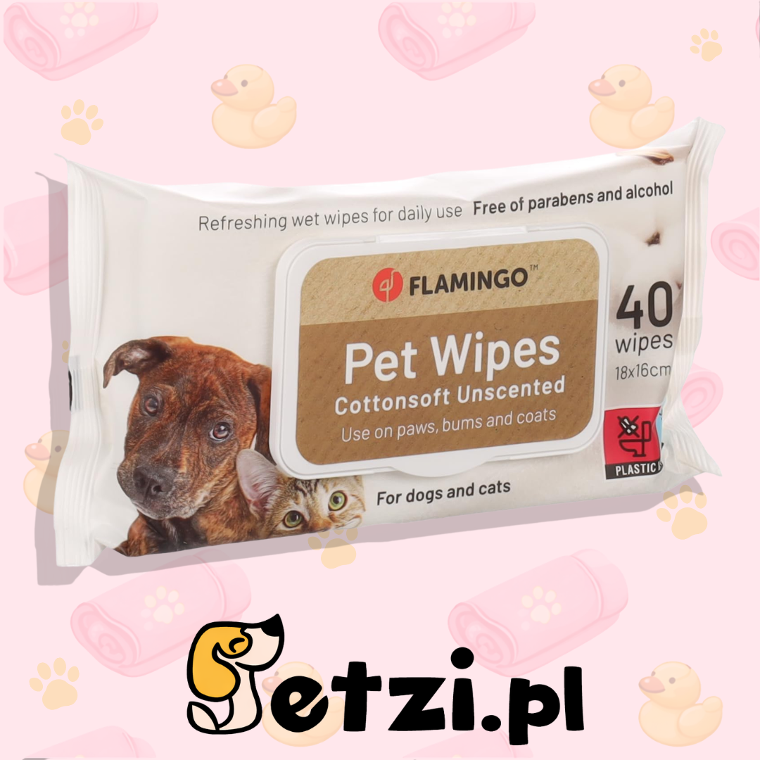 FLAMINGO UNIVERSAL WIPES REINI NEUTRAL 40PCS 18X16CM
