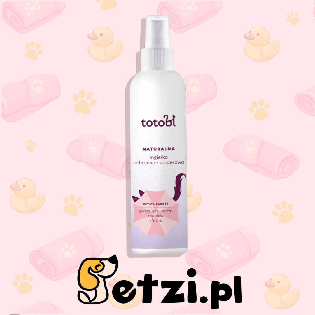 TOTOBI NATURALNA MGIEŁKA OCHRONNO-SPACEROWA GERANIUM OLEJEK NEEM TRAWA CYTRYNOWA