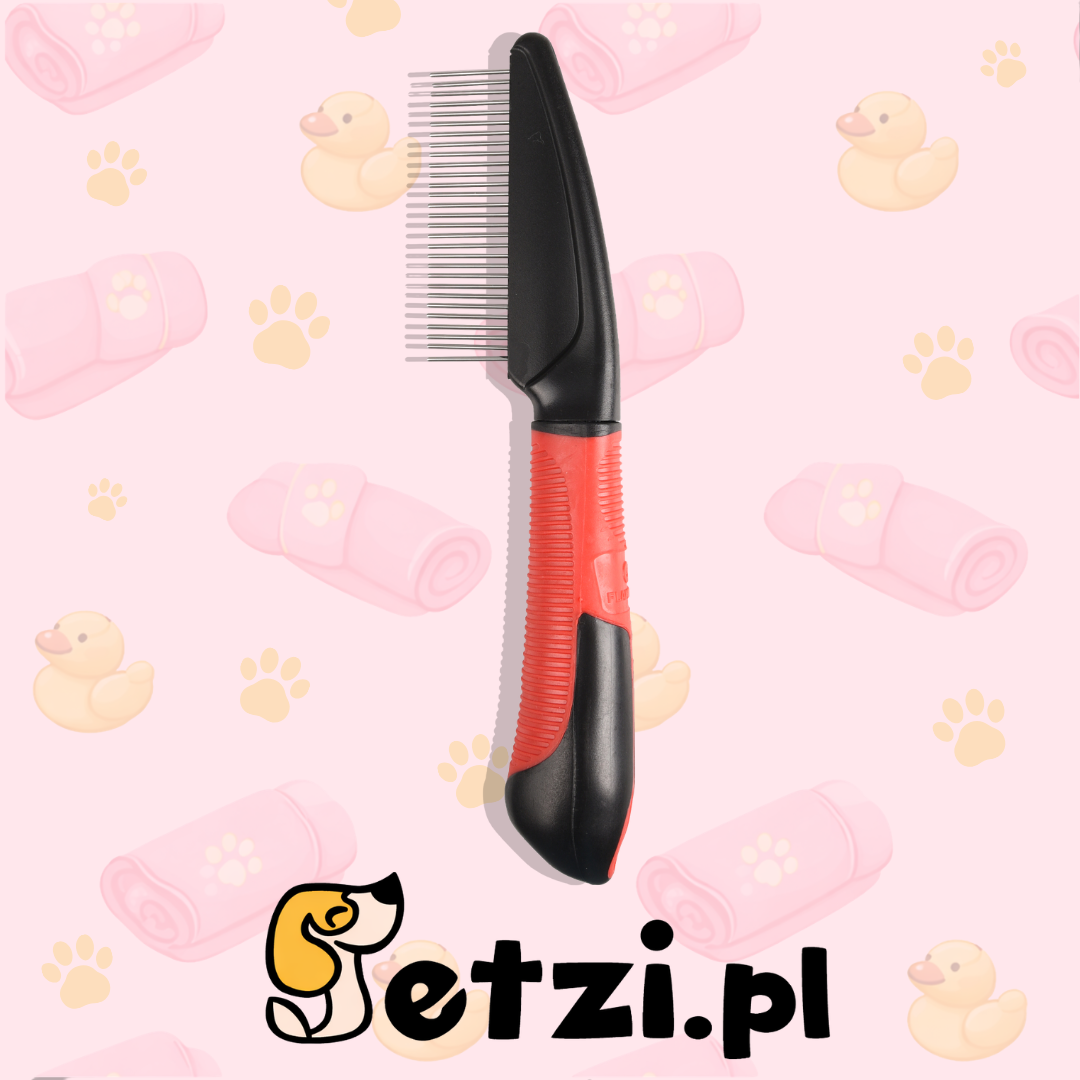 FLAMINGO COMB ROTATING TEETH + HANDLE PREMIUM MEDIUM