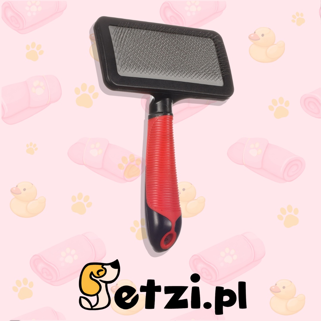 FLAMINGO SLICKER BRUSH SOFT + HANDLE PREMIUM L