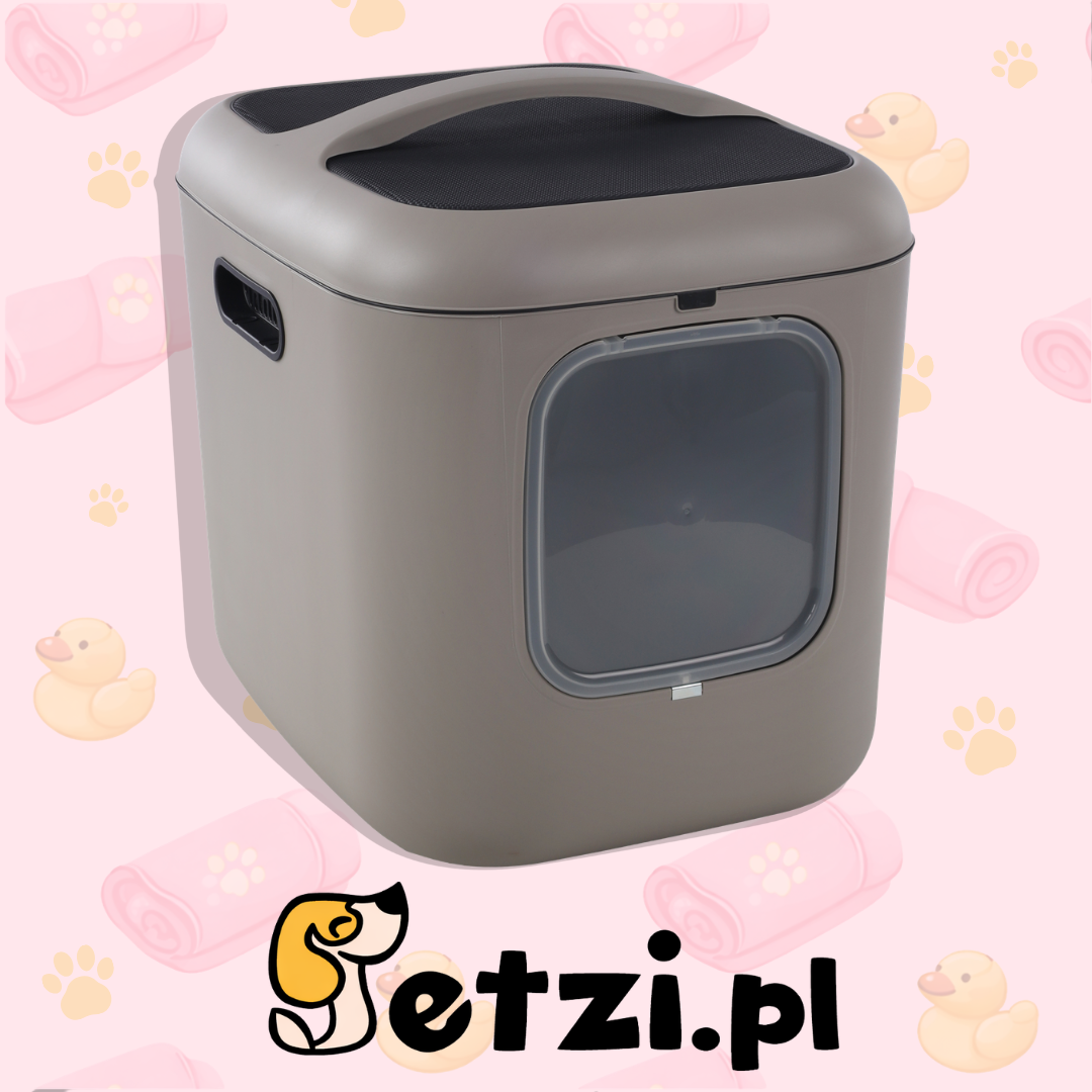 FLAMINGO CAT TOILET ROMY TAUPE 61,5X 50X57,5CM