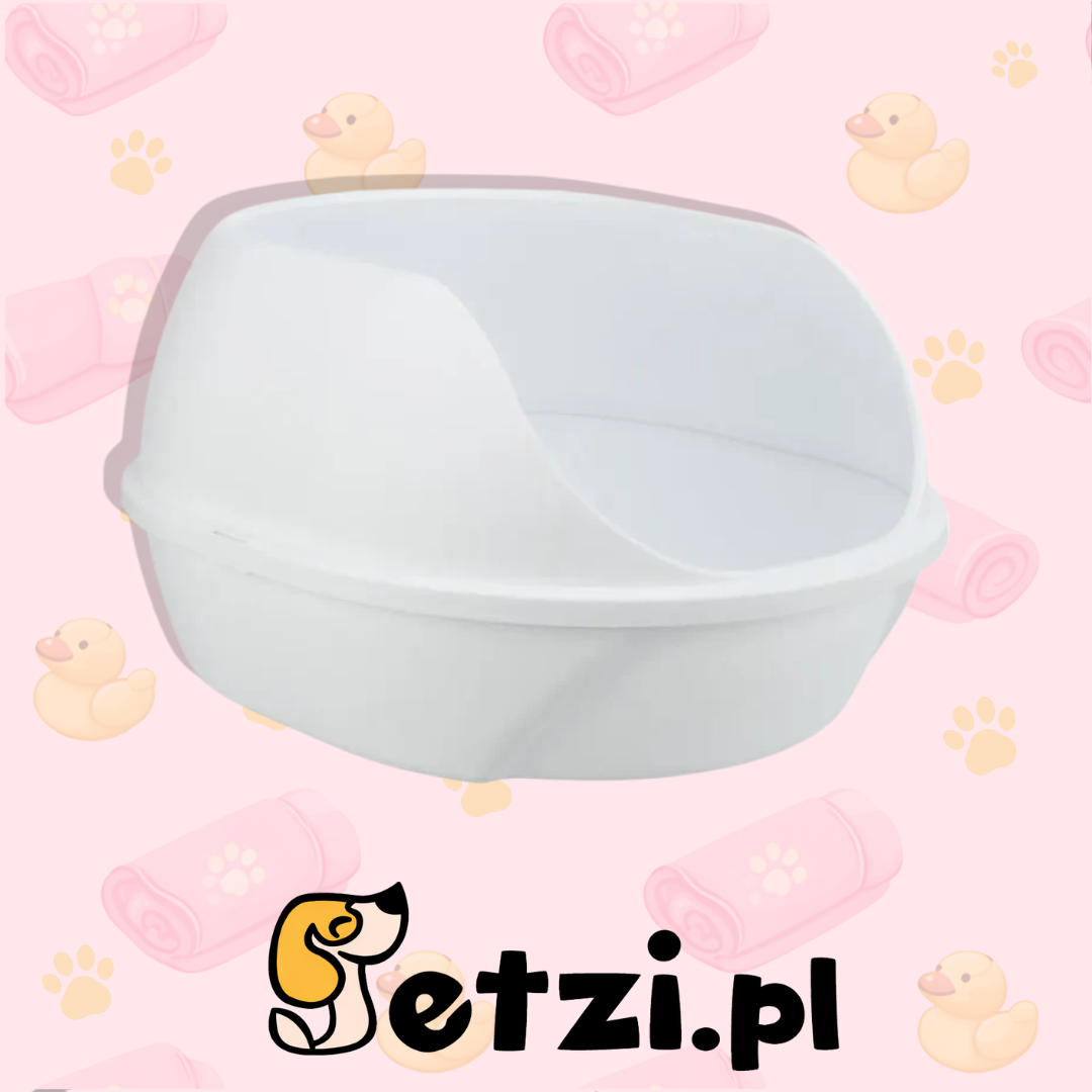 TRIXIE SIMAO KUWETA WYSOKA DLA KOTA BIAŁA 48X30X58CM