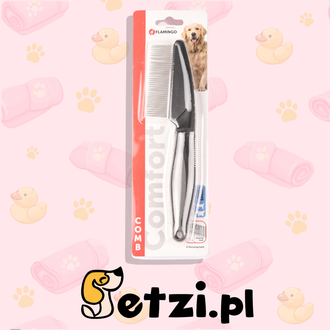 FLAMINGO COMB FINE ROTATING TEETH COMFORT