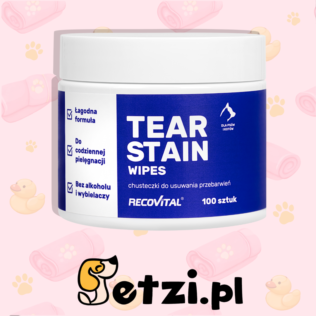 RECOVITAL TEAR STAIN WIPES 100SZT