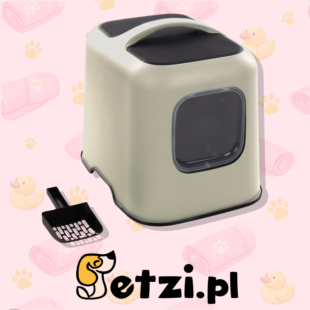 FLAMINGO CAT TOILET TRUDY TAUPE 38,5X51X44,5CM
