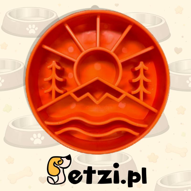 SODAPUP GREAT OUTDOORS EBOWL SLOW FEEDER ORANGE