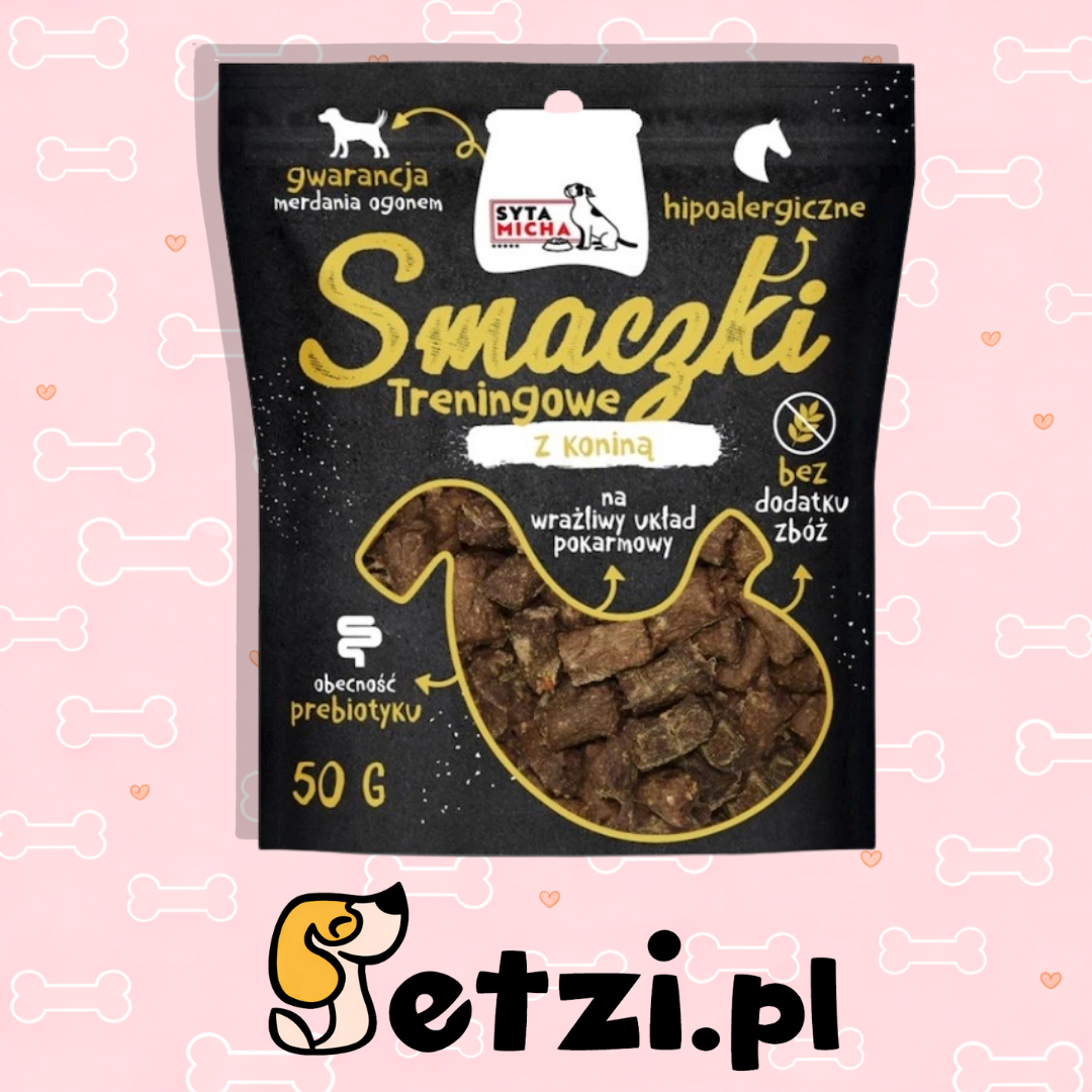 SYTA MICHA BLACK PRZYSMAKI DLA PSA SMACZKI TRENINGOWE Z KONINĄ 50G