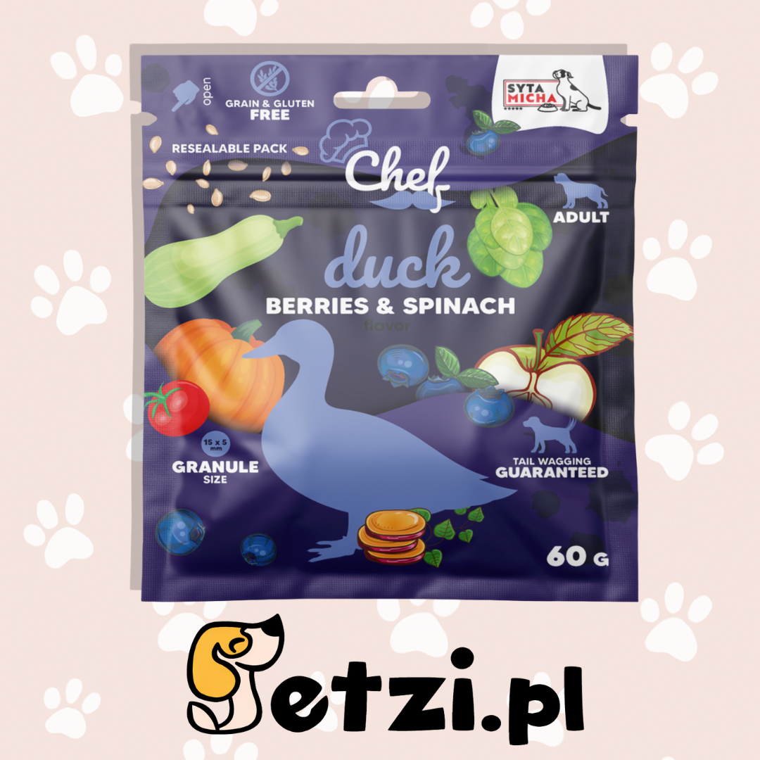 SYTA MICHA CHEF SUCHA KARMA DLA PSA KACZKA 60G