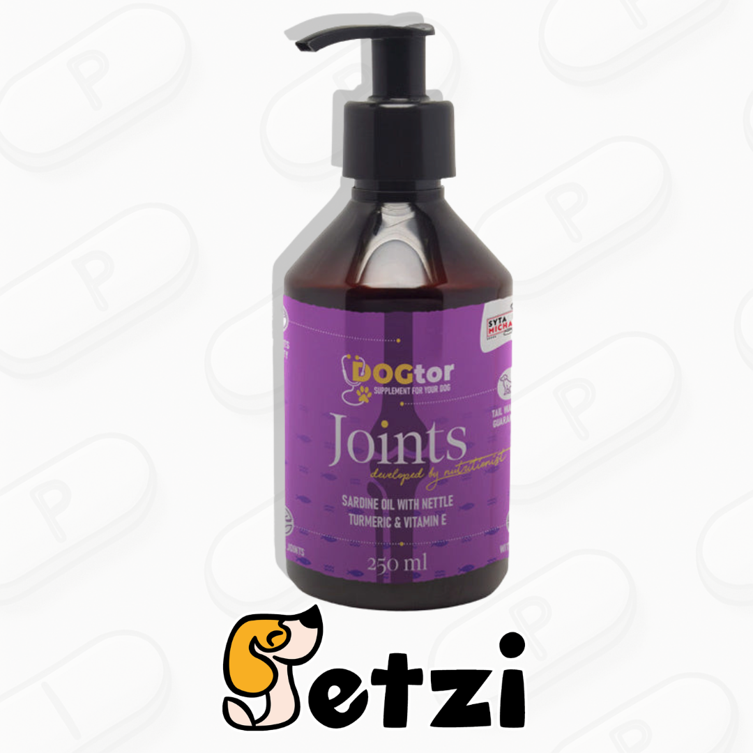 SYTA MICHA DOGTOR OLEJ JOINTS 250 ML - OLEJ DLA PSA WSPIERAJĄCY STAWY