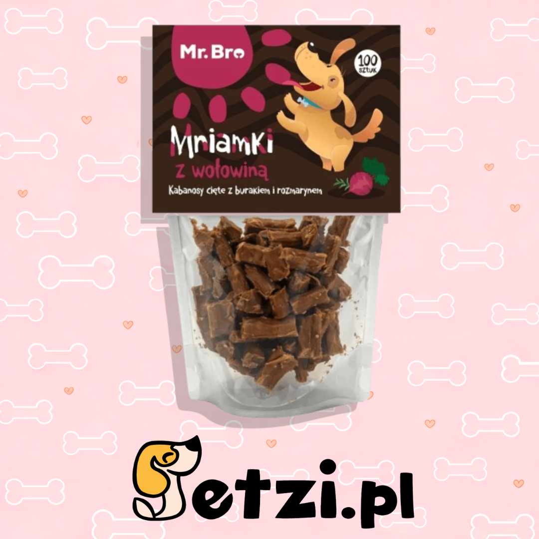 MR BRO MNIAMKI Z WOŁOWINĄ, BURAKIEM I ROZMARYNEM 80G