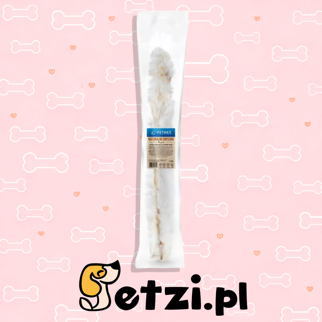 PETMEX SKÓRA KRÓLIKA Z FUTREM 50CM 1SZT