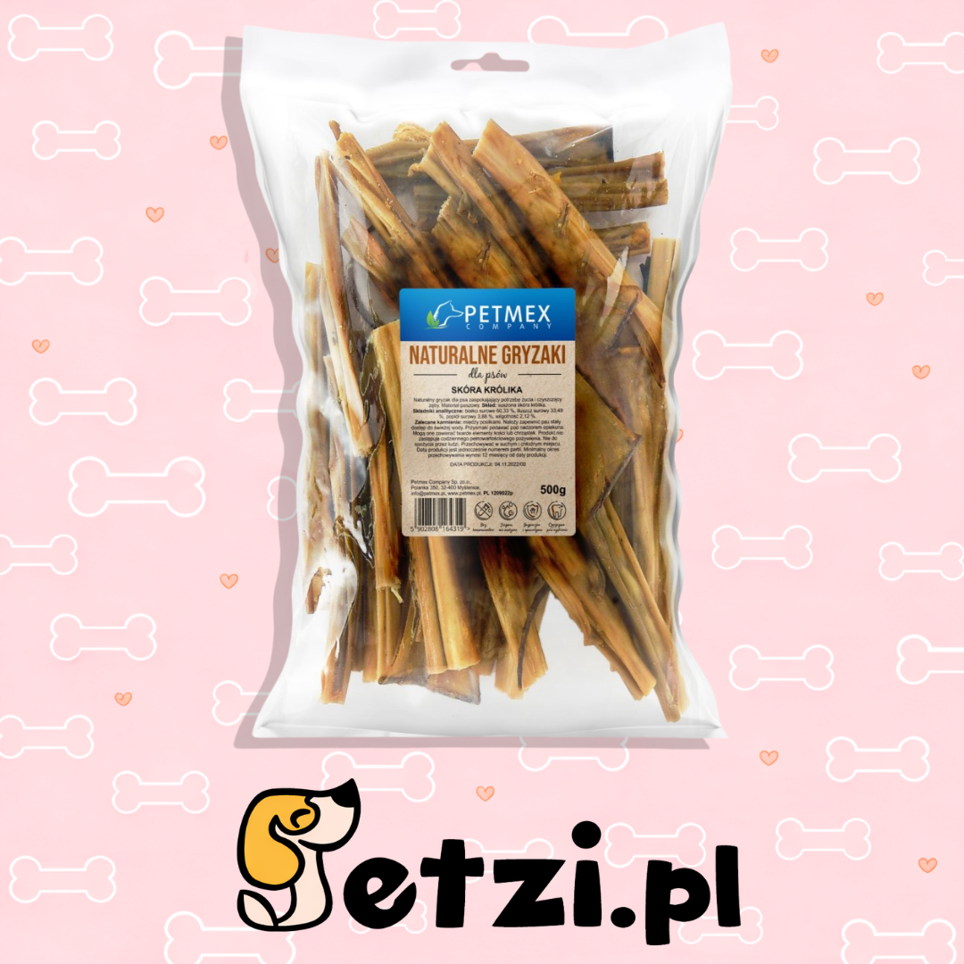 PETMEX SKÓRA KRÓLIKA 500G