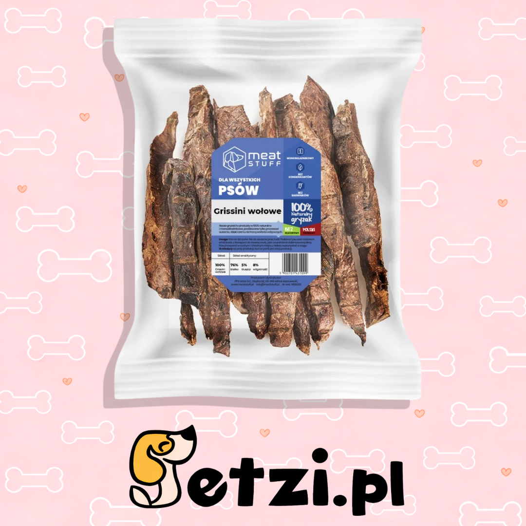 MEATSTUFF GRISSINI WOŁOWE  250 G