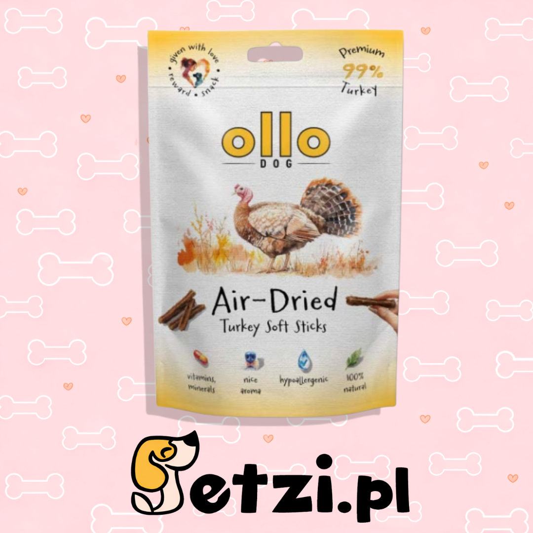 OLLO AIR DRIED PRZYSMAKI DLA PSA TURKEY STICK 80G
