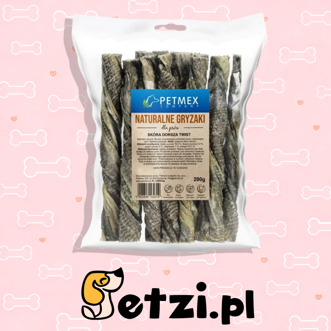 PETMEX SKÓRA DORSZA TWIST 200G