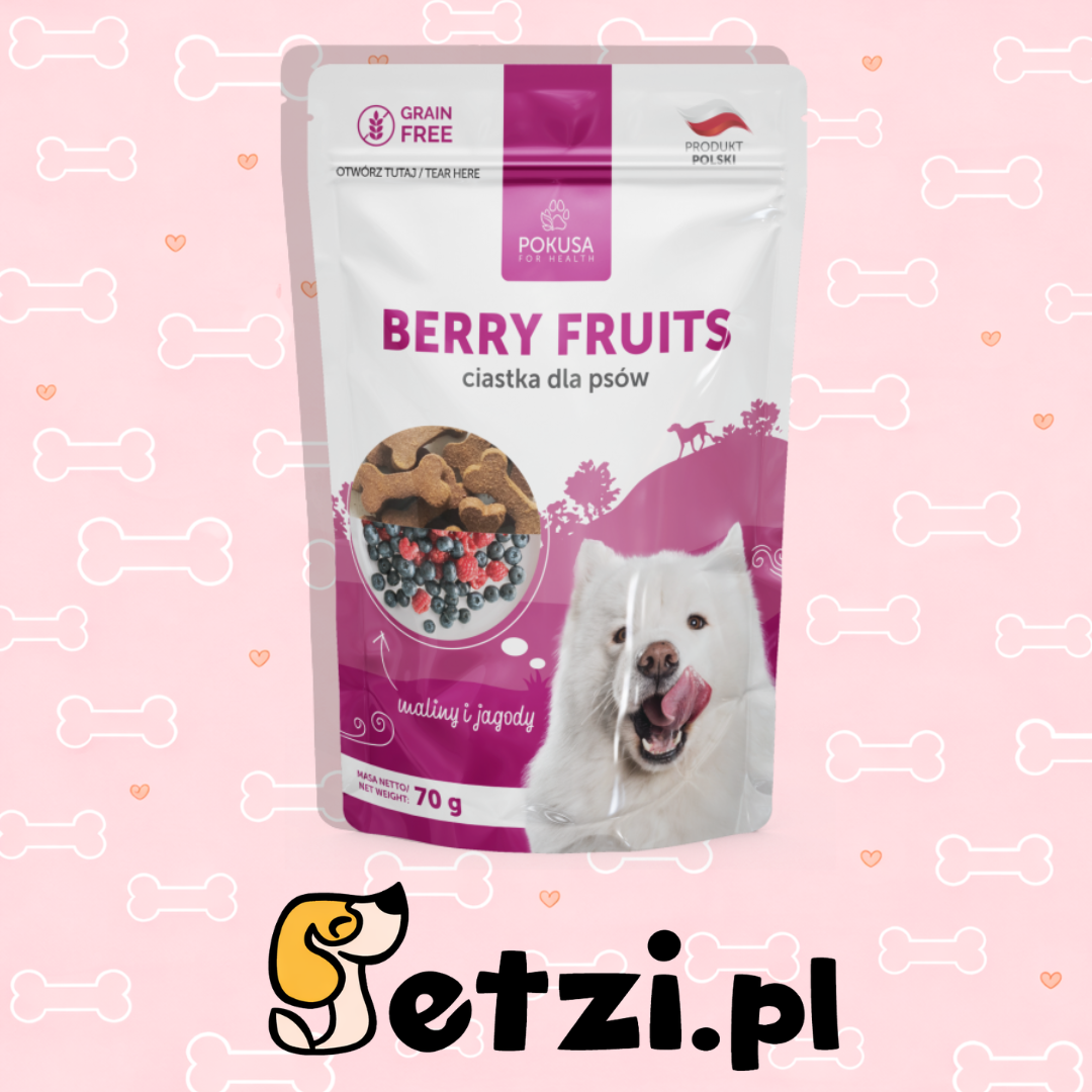 POKUSA PREMIUM SELECTION CIASTKA PIES BERRY FRUITS! 70G