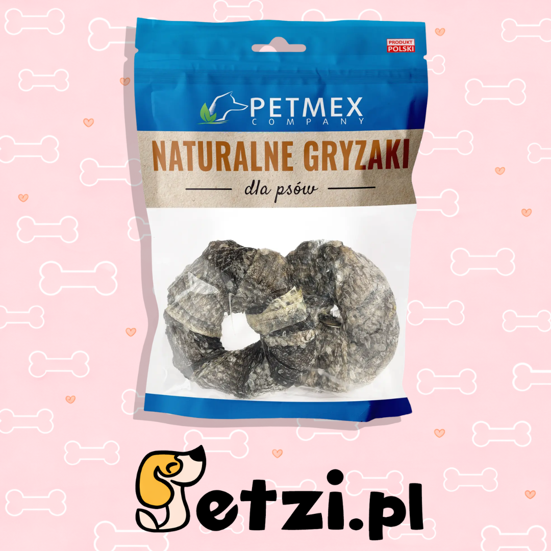 PETMEX SKÓRA DORSZA PIERŚCIENIE 100G