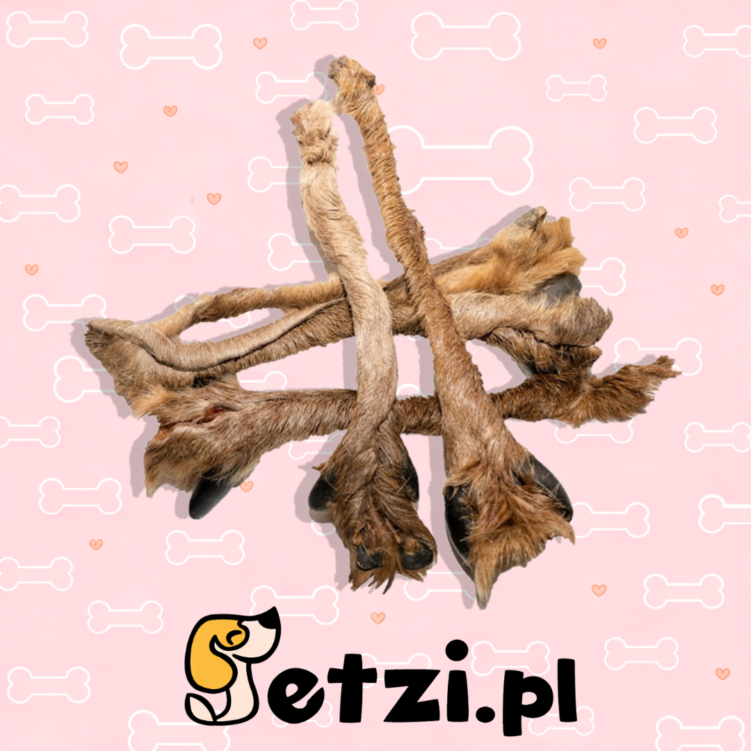 BALTO GRYZAK DLA PSA SKÓRA JELENIA Z RACIC Z FUTREM 250G