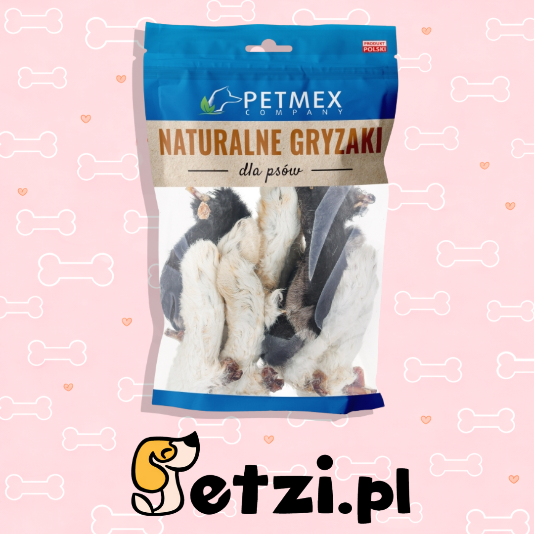PETMEX ŁAPKI KRÓLICZE Z FUTREM 200G