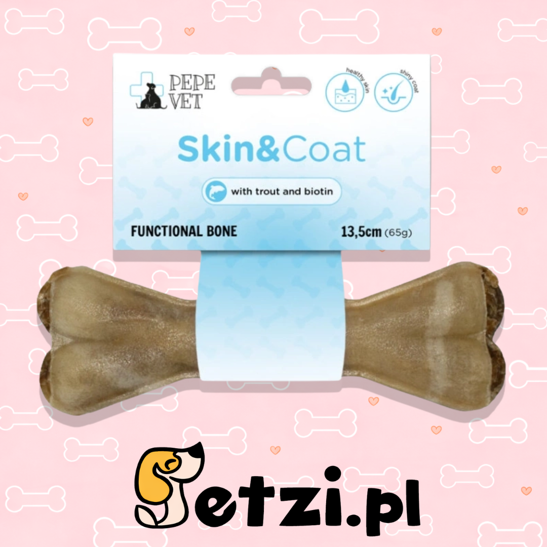PAKA ZWIERZAKA PEPE VET KOŚĆ SKIN & COAT 13,5CM