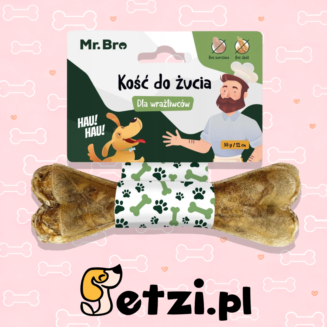 MR BRO KOŚĆ DLA WRAŻLIWCÓW KRYL I ŁOSOŚ 12CM
