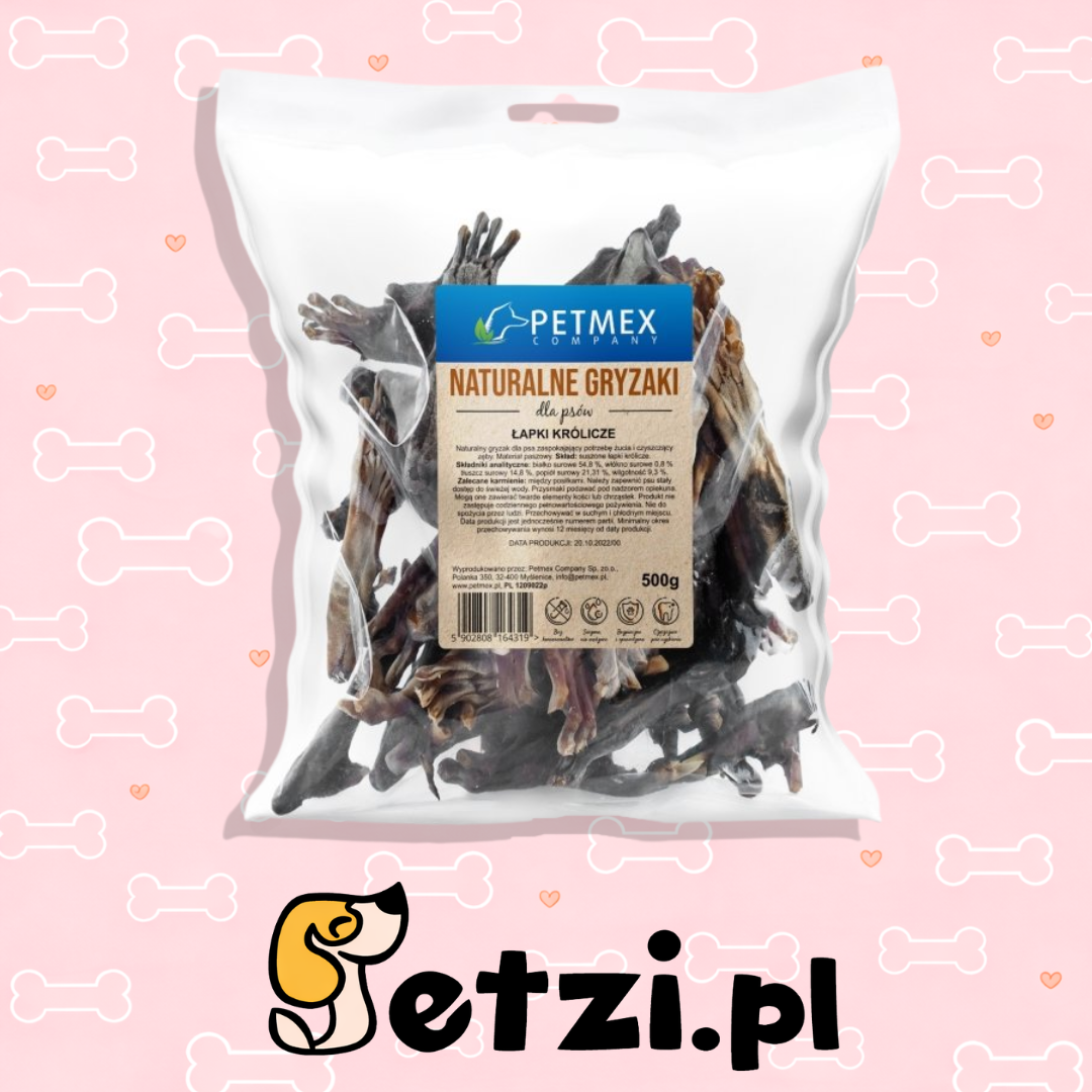 PETMEX ŁAPKI KRÓLICZE 500G