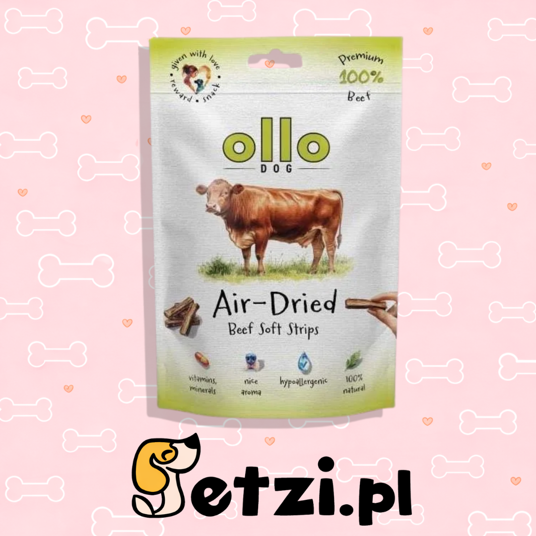 OLLO AIR DRIED PRZYSMAKI DLA PSA BEEF STRIPS 80G