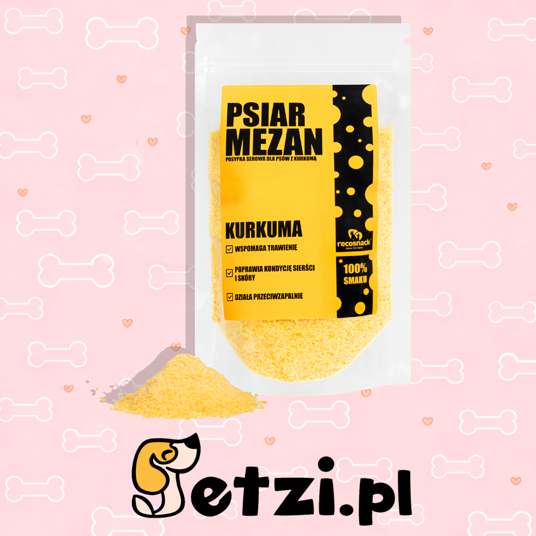 RECOSNACK PSIARMEZAN KURKUMA 200 G