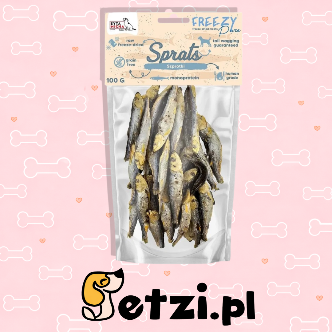 SYTA MICHA FREEZY PURE PRZYSMAKI DLA PSA LIO SZPROTKI 100G