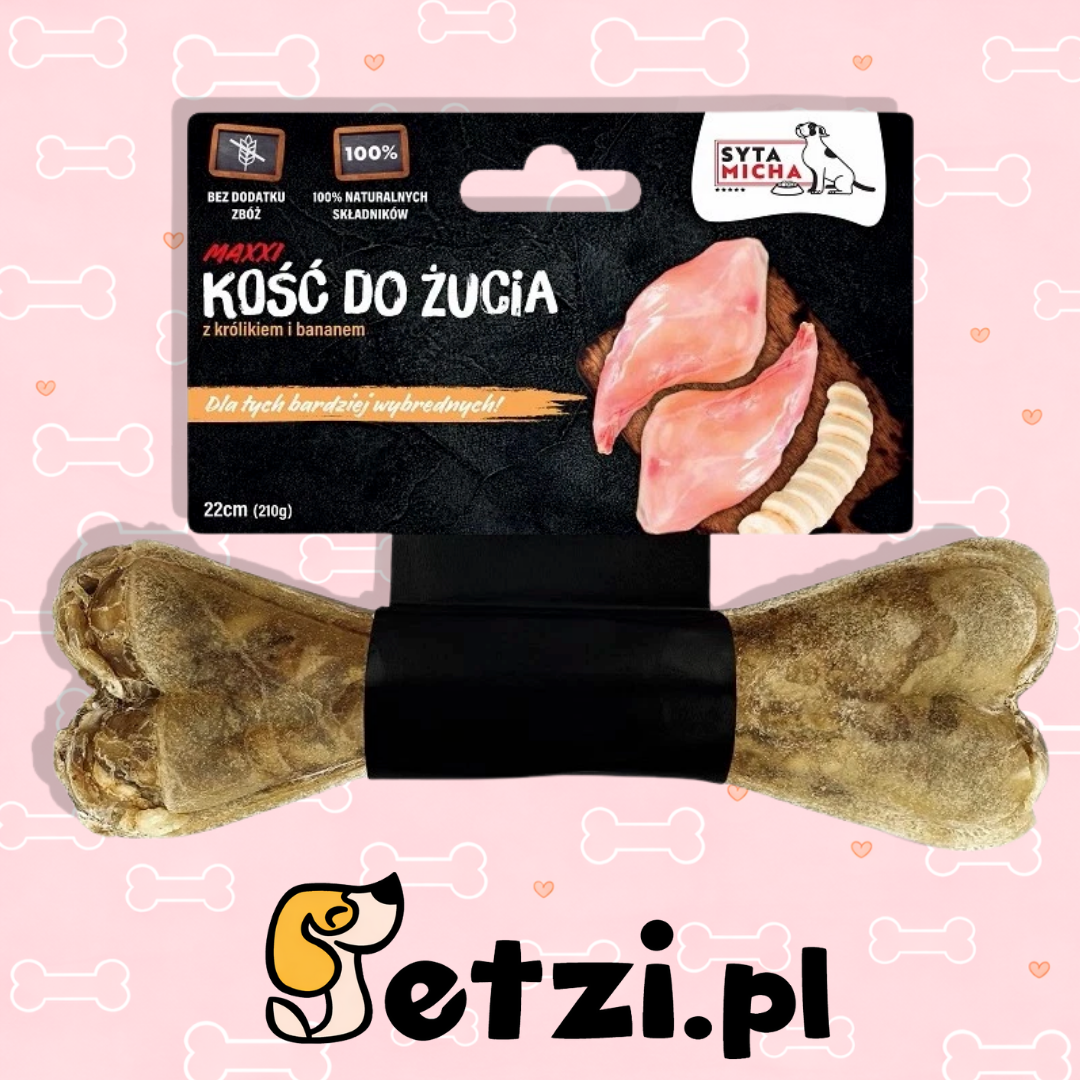 SYTA MICHA GRYZAK DLA PSA KOŚĆ DLA WYBREDNYCH MAXI 22CM