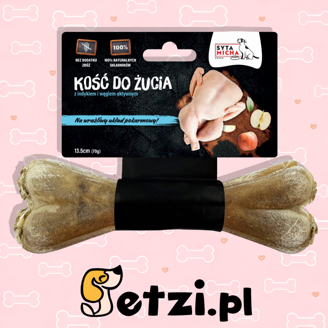 SYTA MICHA GRYZAK DLA PSA KOŚĆ NA DELIKATNY UKŁAD POKARMOWY 13,5CM