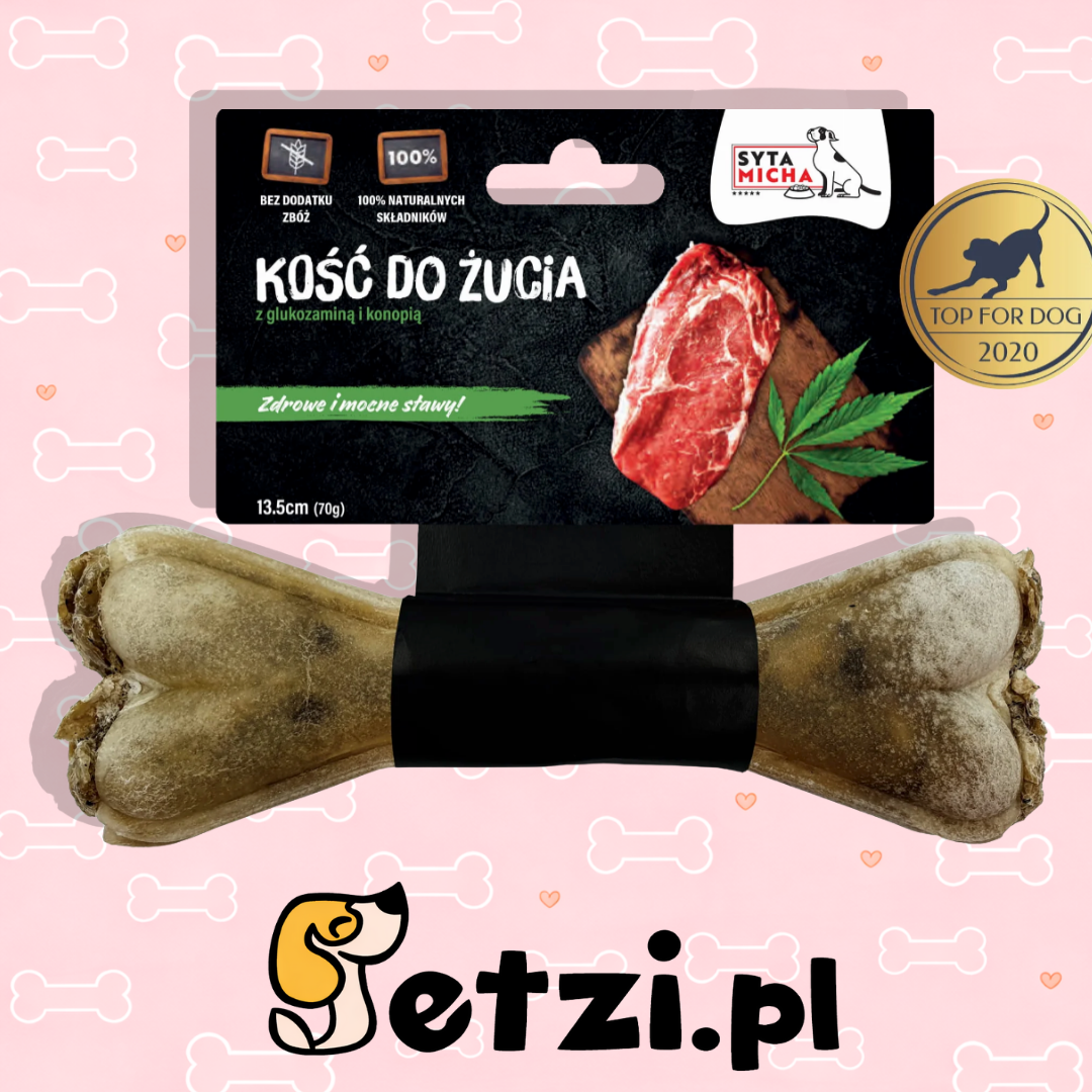 SYTA MICHA GRYZAK DLA PSA KOŚĆ NA MOCNE STAWY 13,5CM