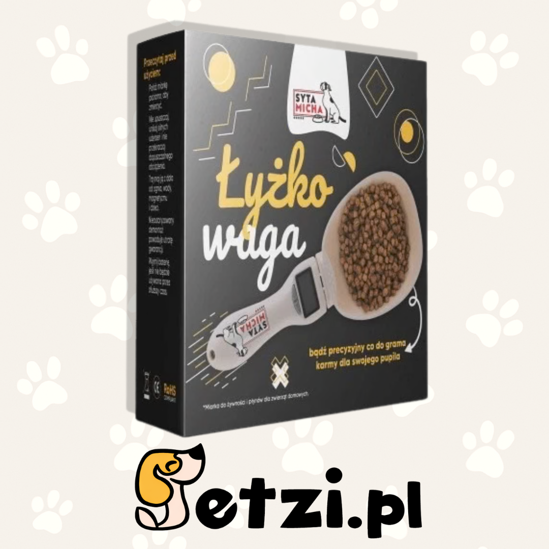 SYTA MICHA ŁYŻKO WAGA DO KARMY SUCHEJ