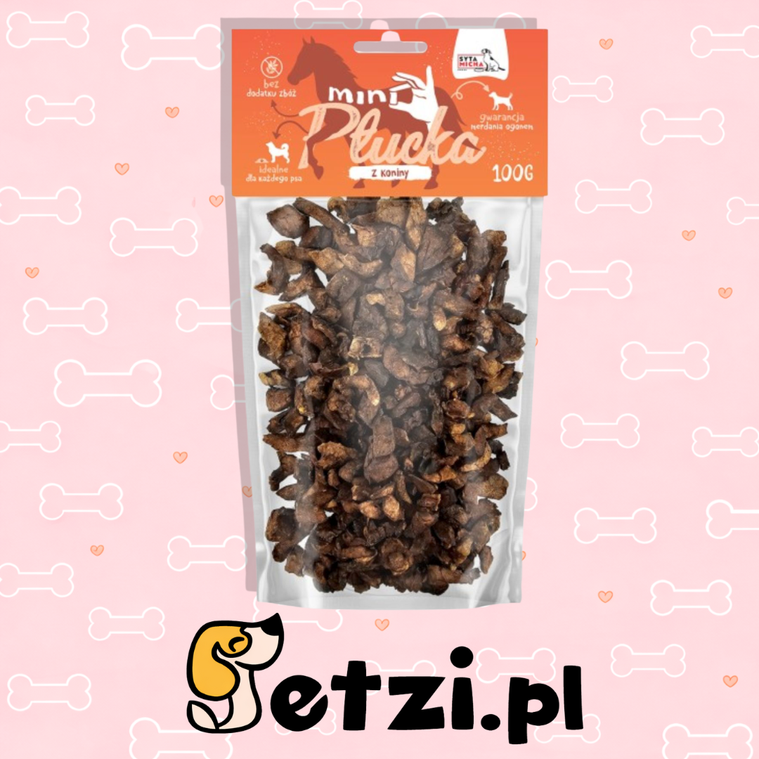 SYTA MICHA PRZYSMAKI DLA PSA MINI PŁUCKA KOŃSKIE 100G