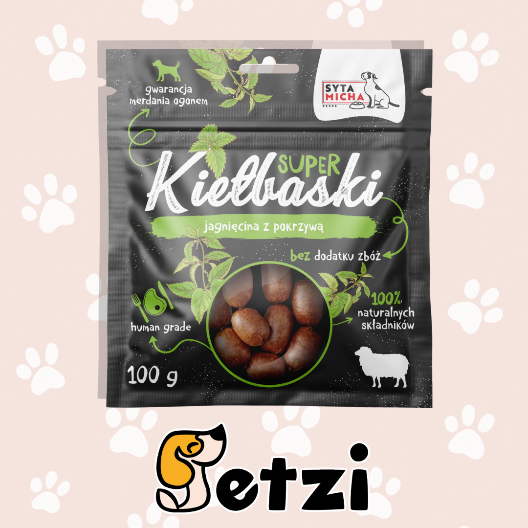 SYTA MICHA SUPER KIEŁBASKI DLA PSÓW - RÓŻNE RODZAJE