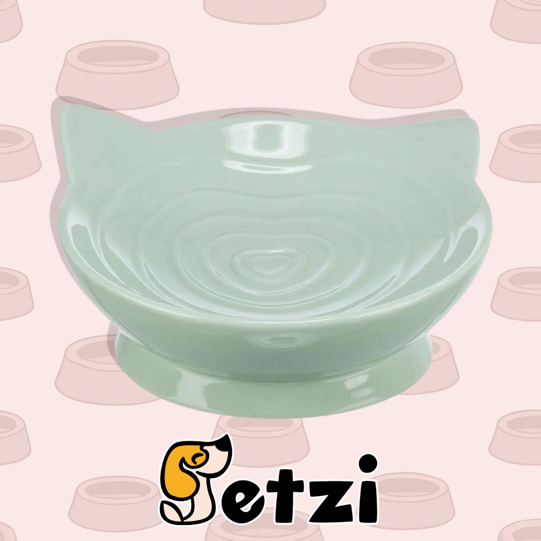 TRIXIE VIVIANA, MISKA PODWYŻSZONA, DLA KOTA, CERAMICZNA, SZAŁWIOWA, 0.15 L 14 CM