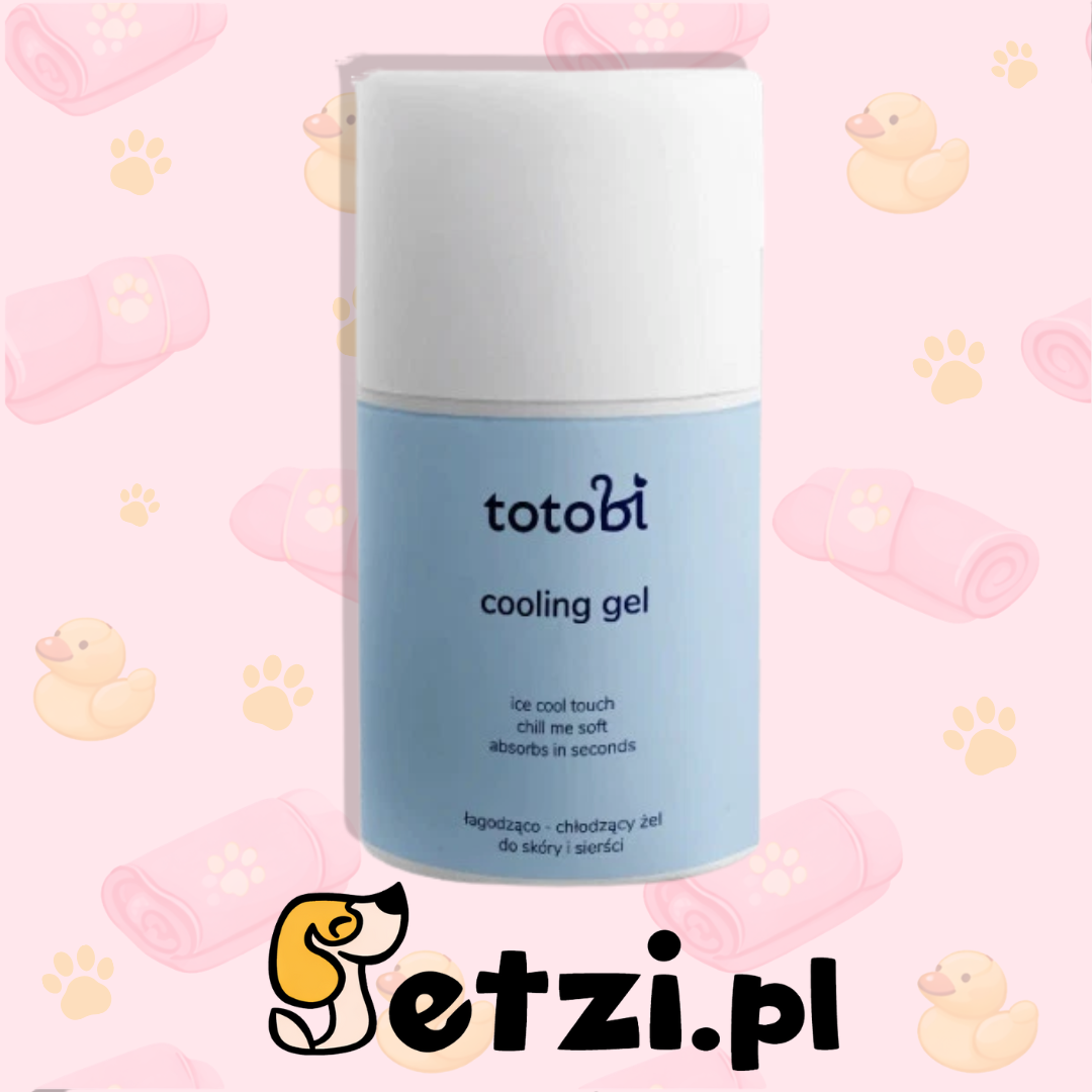 TOTOBI COOLING GEL ŁAGODZĄCO - CHŁODZĄCY ŻEL DO SKÓRY I SIERŚCI PSA 50 ML