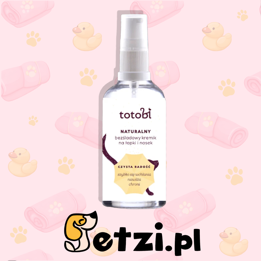 TOTOBI NATURALNY BEZŚLADOWY KREMIK NA ŁAPKI I NOSEK 50ML