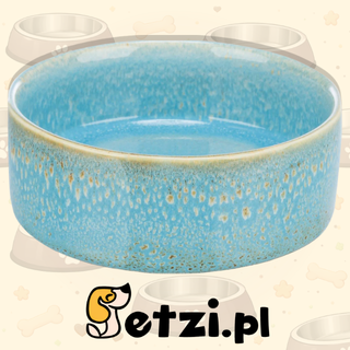 TRIXIE MISKA CERAMICZNA DLA PSA NIEBIESKA 0,4L/13CM