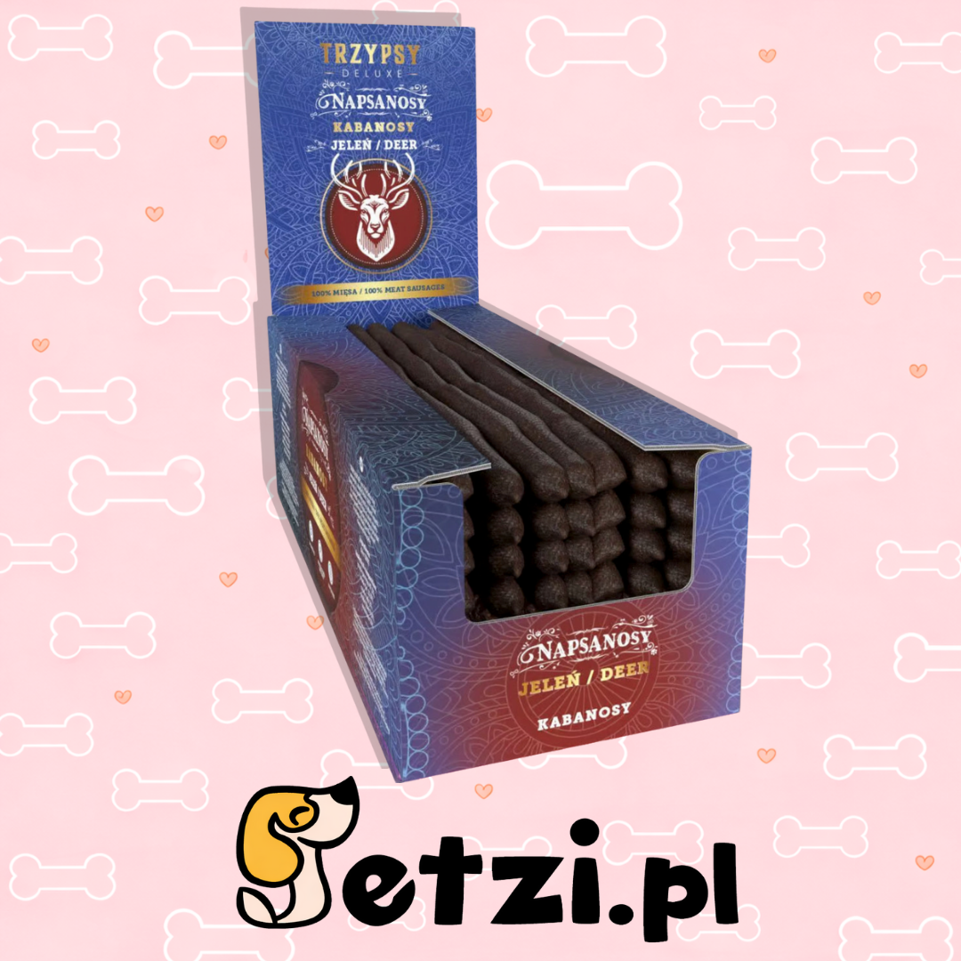 TRZYPSY NAPSANOSY PRZYSMAKI DLA PSA NA DŁUGO Z JELENIA 1SZT