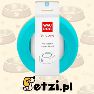 WAUDOG SILICONE MISKA NIEWYSYPKA, 750 ML NIEBIESKI